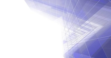 Mimari sanat konseptinde soyut çizgiler, minimum geometrik şekiller. 