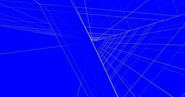 Mimari sanat konseptinde soyut çizgiler, minimum geometrik şekiller. 