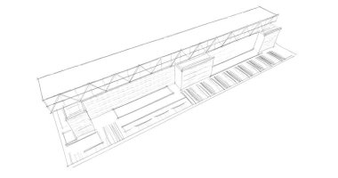 soyut mimari duvar kağıdı tasarımı, dijital konsept arkaplan
