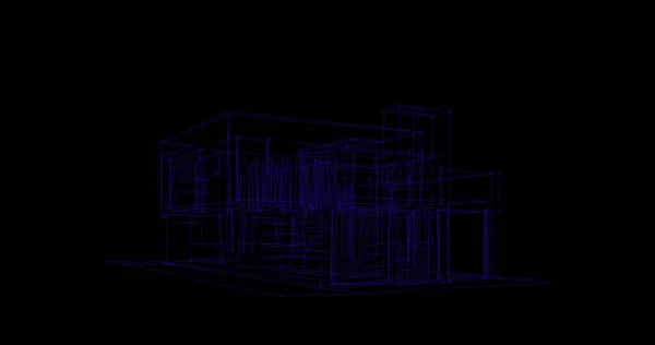 Abstrakcyjny Projekt Tapety Architektonicznej Cyfrowe Tło Koncepcyjne — Zdjęcie stockowe