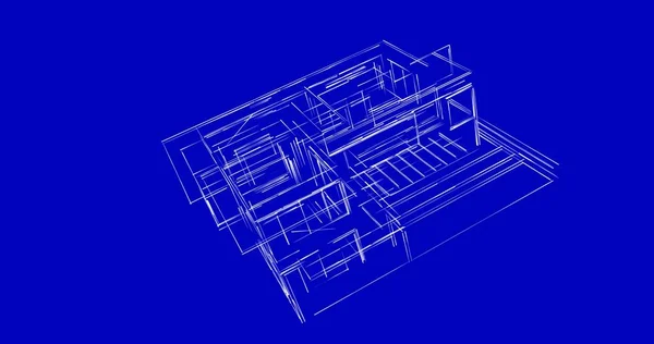 Disegno Astratto Carta Parati Architettonica Sfondo Concetto Digitale — Foto Stock