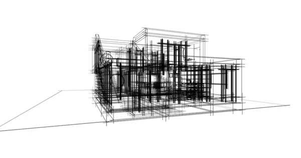 Абстрактный Архитектурный Дизайн Обоев Цифровой Концепт Фон — стоковое фото