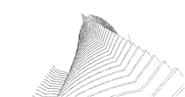 建筑墙纸设计 数字概念背景 — 图库照片