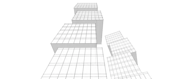 Абстрактный Архитектурный Дизайн Обоев Цифровой Концепт Фон — стоковое фото