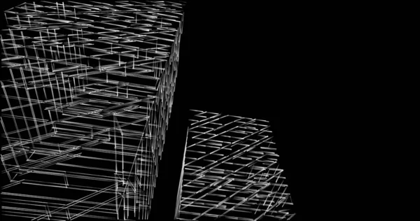 Абстрактный Архитектурный Дизайн Обоев Цифровой Концепт Фон — стоковое фото