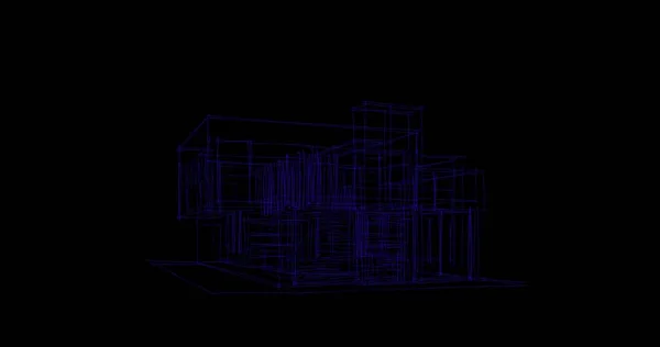 Abstrakcyjny Projekt Tapety Architektonicznej Cyfrowe Tło Koncepcyjne — Zdjęcie stockowe