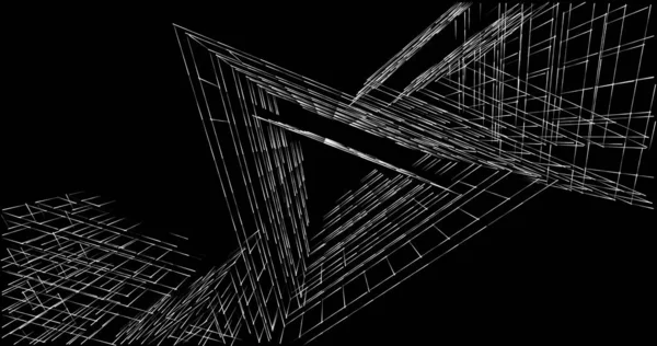 Абстрактный Архитектурный Дизайн Обоев Цифровой Концепт Фон — стоковое фото