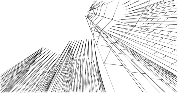 Абстрактный Архитектурный Дизайн Обоев Цифровой Концепт Фон — стоковое фото