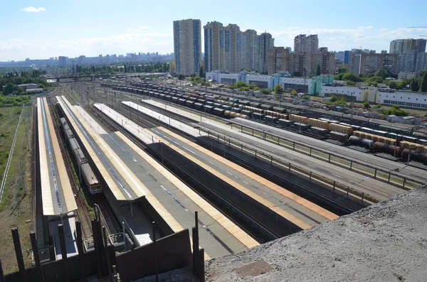 Old Railway Ways Urban Transportation — Stock Photo, Image