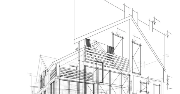 Абстрактный Архитектурный Дизайн Обоев Цифровой Концепт Фон — стоковое фото