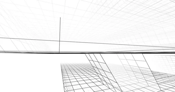 Абстрактный Архитектурный Дизайн Обоев Цифровой Концепт Фон — стоковое фото