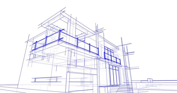 Minimalne Kształty Geometryczne Linie Architektoniczne — Zdjęcie stockowe