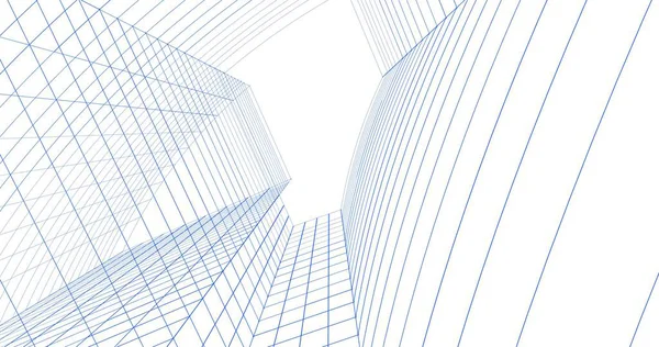 Mimari sanat konseptinde soyut çizgiler, minimum geometrik şekiller. 