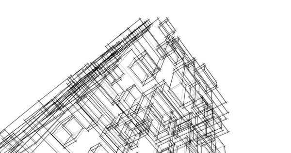抽象的な建築壁紙のデザインデジタルコンセプトの背景 — ストック写真