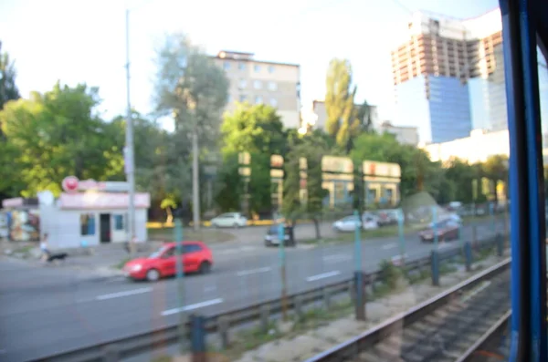 Città Offuscata Sfondo Astratto — Foto Stock