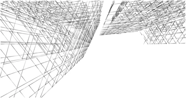 Abstrakcyjny Projekt Tapety Architektonicznej Cyfrowe Tło Koncepcyjne — Zdjęcie stockowe