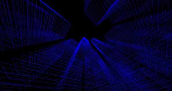 Arkaplanda mimari bina 3d illüstrasyon