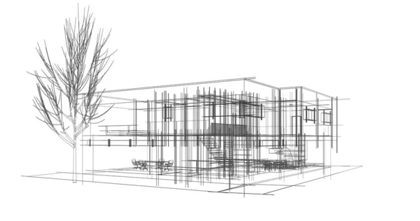 Abstrakcyjny Projekt Tapety Architektonicznej Cyfrowe Tło Koncepcyjne — Zdjęcie stockowe