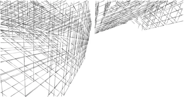 Abstrakcyjny Projekt Tapety Architektonicznej Cyfrowe Tło Koncepcyjne — Zdjęcie stockowe