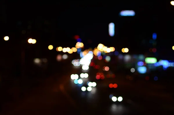 夜色朦胧的城市背景 — 图库照片