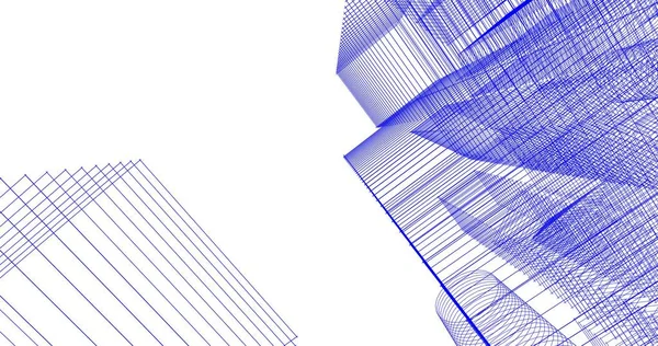 Abstrakcyjny Projekt Tapety Architektonicznej Cyfrowe Tło Koncepcyjne — Zdjęcie stockowe