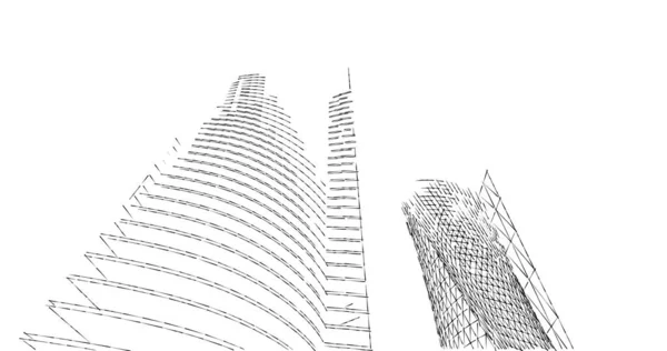 Абстрактный Архитектурный Дизайн Обоев Цифровой Концепт Фон — стоковое фото