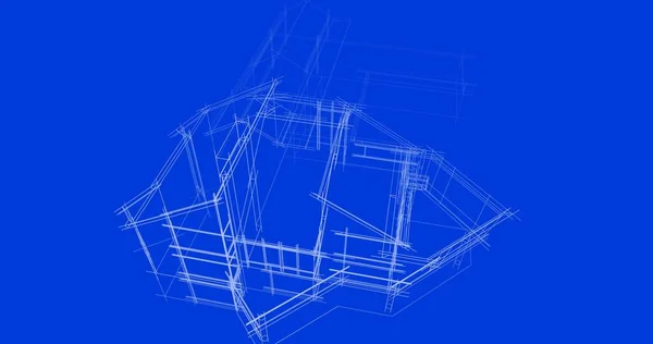 Абстрактный Архитектурный Дизайн Обоев Цифровой Концепт Фон — стоковое фото