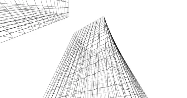 Abstrakcyjny Projekt Tapety Architektonicznej Cyfrowe Tło Koncepcyjne — Zdjęcie stockowe