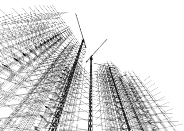 soyut mimari duvar kağıdı tasarımı, dijital konsept arkaplan