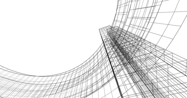 Абстрактный Архитектурный Дизайн Обоев Цифровой Концепт Фон — стоковое фото