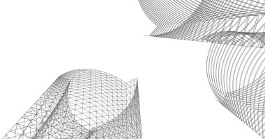 soyut mimari duvar kağıdı tasarımı, dijital konsept arkaplan