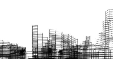 eskiz sanat geometrik mimari binalar tasarımı