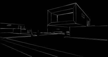 soyut mimari duvar kağıdı tasarımı, dijital konsept arkaplan