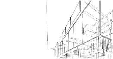 minimal geometrik şekiller, mimari çizgiler