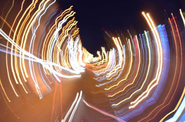 Bulanık şehir manzarası, soyut arkaplan 