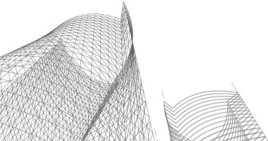 soyut mimari duvar kağıdı tasarımı, dijital konsept arkaplan