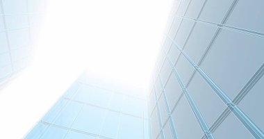 Arkaplanda mimari bina 3d illüstrasyon