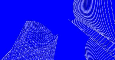 soyut mimari duvar kağıdı tasarımı, dijital konsept arkaplan