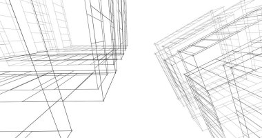 soyut mimari duvar kağıdı tasarımı, dijital konsept arkaplan