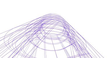 soyut mimari duvar kağıdı tasarımı, dijital konsept arkaplan