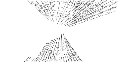 soyut mimari duvar kağıdı tasarımı, dijital konsept arkaplan