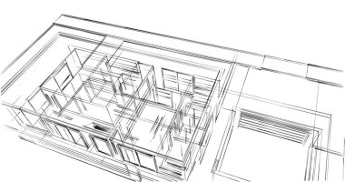 soyut mimari duvar kağıdı tasarımı, dijital konsept arkaplan