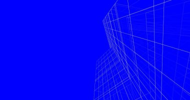 Mimari sanat konseptinde soyut çizgiler, minimum geometrik şekiller. 