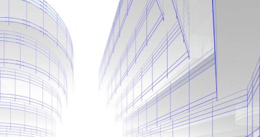 soyut mimari duvar kağıdı tasarımı, dijital konsept arkaplan