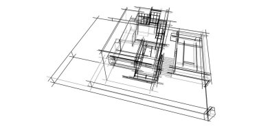 soyut mimari duvar kağıdı tasarımı, dijital konsept arkaplan