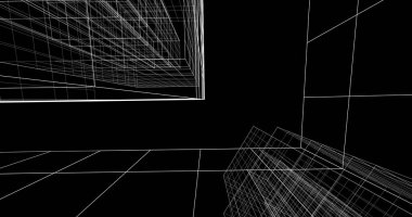 soyut mimari duvar kağıdı tasarımı, dijital konsept arkaplan