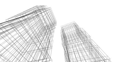 soyut mimari duvar kağıdı tasarımı, dijital konsept arkaplan