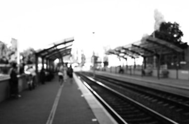 Bulanık şehir. Soyut arkaplan