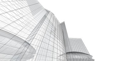 soyut mimari duvar kağıdı tasarımı, dijital konsept arkaplan