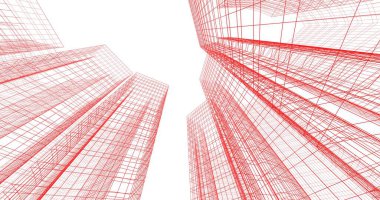 soyut mimari duvar kağıdı tasarımı, dijital konsept arkaplan